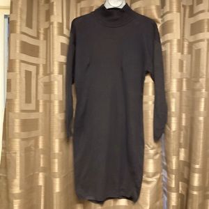 Mock neck sweater dress